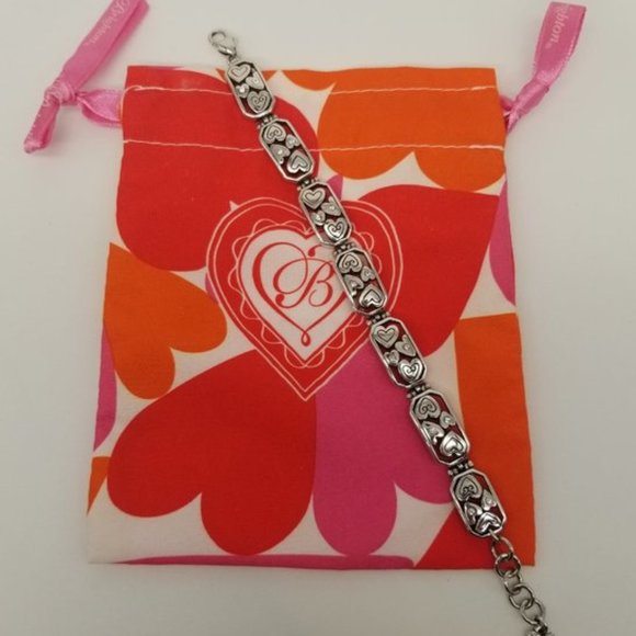 Brighton Jewelry - Brighton Heart Bracelet Go-Lightly Link Swarovski